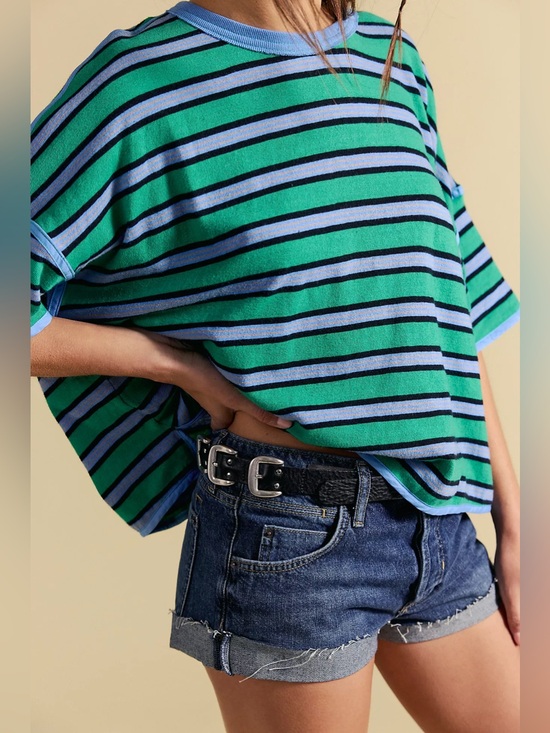 Free People Tops - NWOT We The Free Clean Rugby Tee oversized